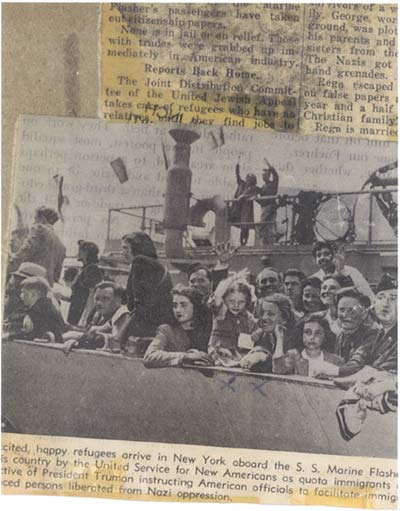 Barbara and Mother (Marked with Xs) Marine Flasher 5, 1946