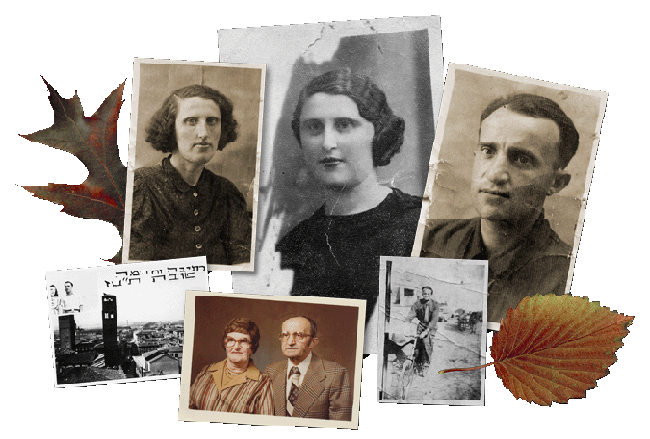 Collage of photos of Erwin and Riva Baker