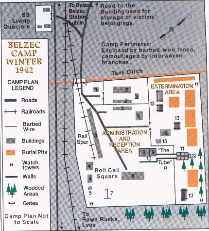 Belzec Concentration Camp Map